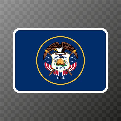 Utah state flag. Vector illustration. 21846218 Vector Art at Vecteezy