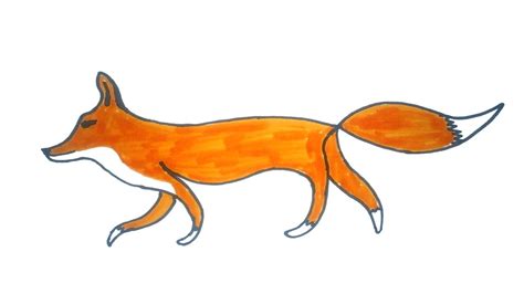 Simple Fox Drawing | Free download on ClipArtMag