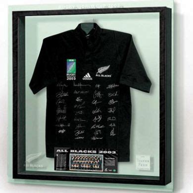 Rugby Union - All Blacks - 2003 Rugby World Cup Team Signed & Framed ...