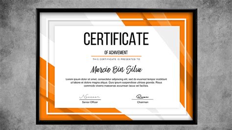 Free Certificate Template Design Tutorial in Photoshop - Apple Graphic Studio