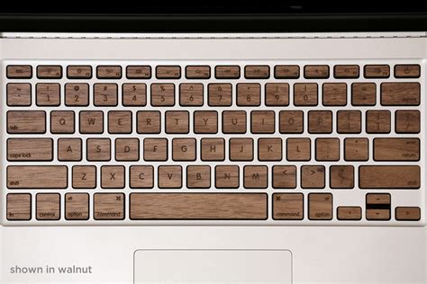 The design llama: Real wood keys covers for macbook pro and Apple ...