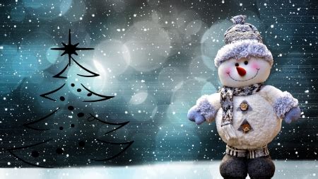 Christmas snowman - 3D and CG & Abstract Background Wallpapers on ...