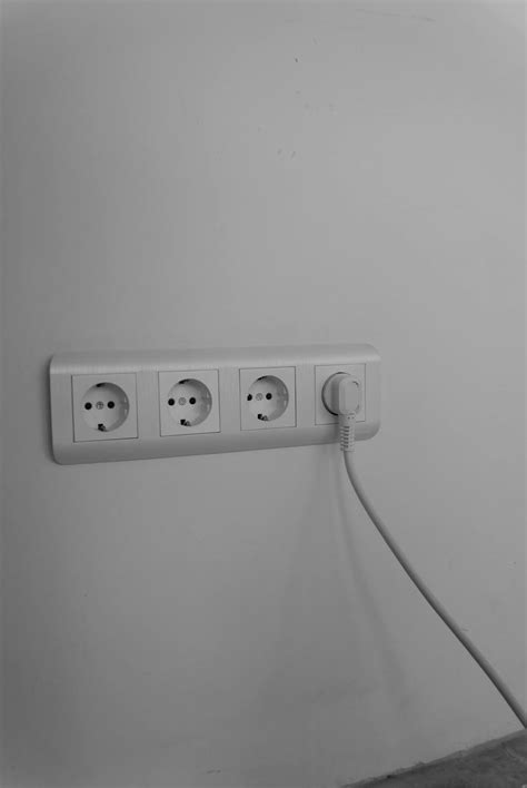 White Wall Socket on White Painted Wall · Free Stock Photo