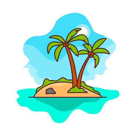 Free Vector Desert Island 174980 Vector Art at Vecteezy