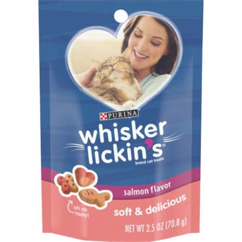 Whisker Lickin's Soft & Delicious Salmon Flavor Cat Treats, 2.5 oz - Mariano’s