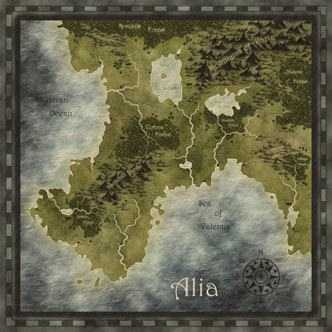 Fantasy map by Eowyn-Saule on DeviantArt