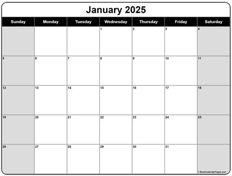 January 2025 calendar | free printable calendars