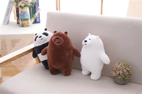 Wholesale Best Quality Age Range Cartoon We Bare Bears Plush Toys Panda Polar Brown Bear Stuffed ...