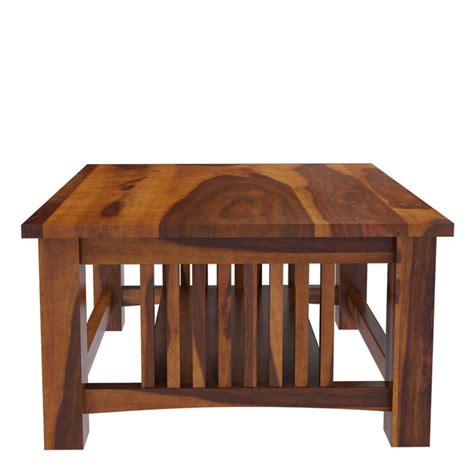 Jeddito 3 Piece Square Coffee Table Set Mission Style | Coffee table square, Coffee table ...
