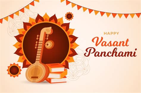 Premium Vector | Vasant panchami detailed flat design