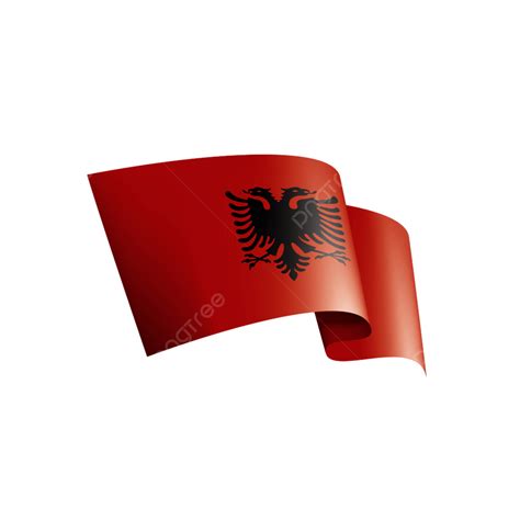Albania Flag Vector Art PNG, Albania National Flag Banner Symbol, Patriotic, On, World PNG Image ...
