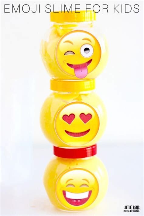 Learn how to make emoji slime! Perfect for teens and tweens, this homemade slime recipe is great ...