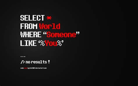 No result wallpaper, red and white text overlay with black background | Programming quote ...