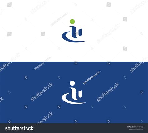 Iu Logo Design Vector Format Stock Vector (Royalty Free) 1768849772 ...