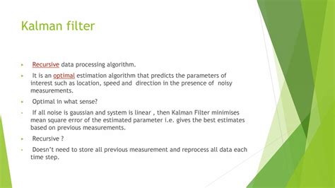 Kalman Filter - PowerPoint Slides - LearnPick India