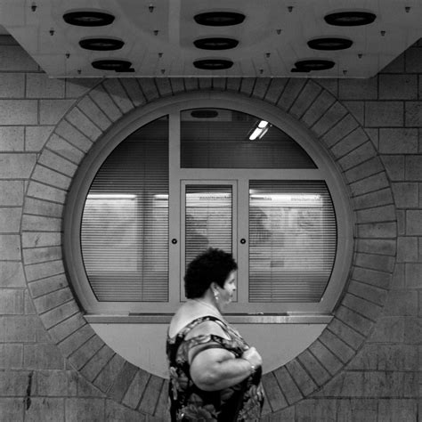 Free Images : light, black and white, woman, street, round, window, wall, train, symmetric ...