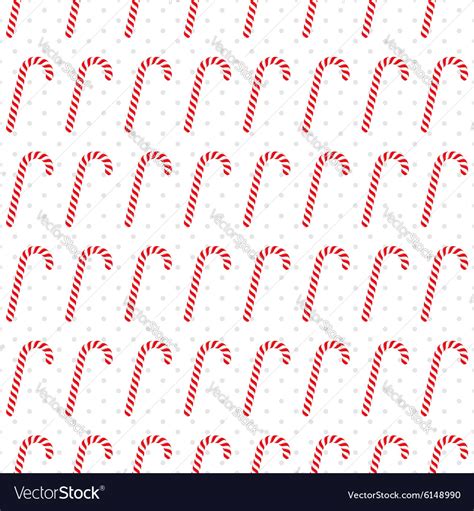 Candy canes seamless background Royalty Free Vector Image