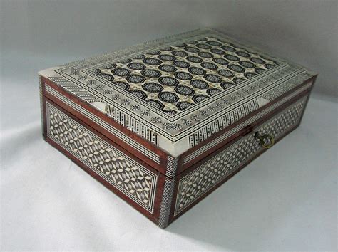 Egyptian Mother of Pearl Inlaid Jewelry Box