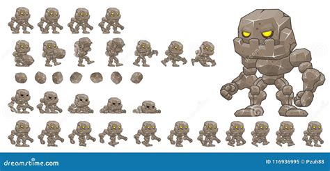 Animated Miner Character Sprites Vector Illustration | CartoonDealer.com #116936984