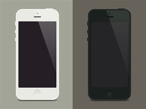 iPhone 5 flat template on Behance