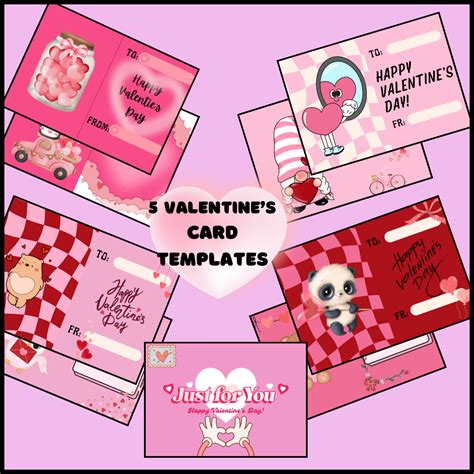 VALENTINE'S DAY card templates | Teaching Resources