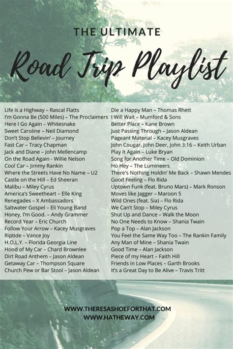 The Ultimate Road Trip Playlist - There's a Shoe for That