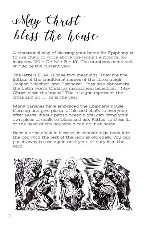 Epiphany House Blessing Printable Booklet - Catholic All Year