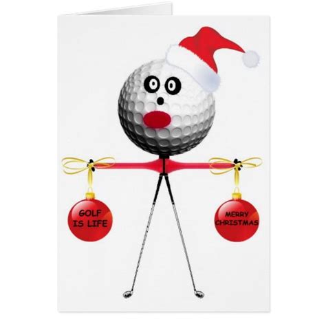 Golf Christmas Greeting Card | Zazzle