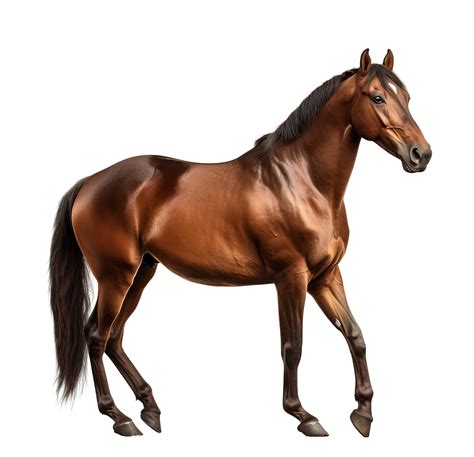 Bay sport horse isolated on Transparent background, generate ai 24320534 PNG