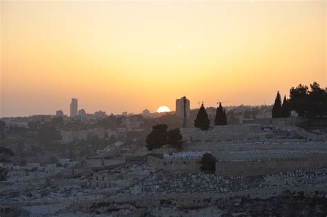 School of the Prophetic Harp: Sunset over Jerusalem - moments ago