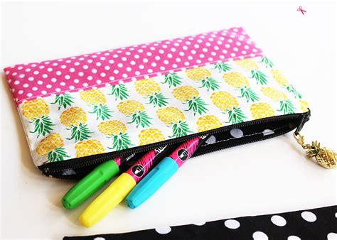 Zipper Pencil Pouch DIY Sewing Tutorial by Positively Splendid