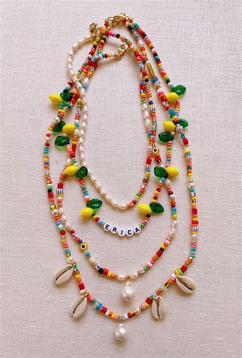 DIY Beaded Summer Necklaces - Honestly WTF