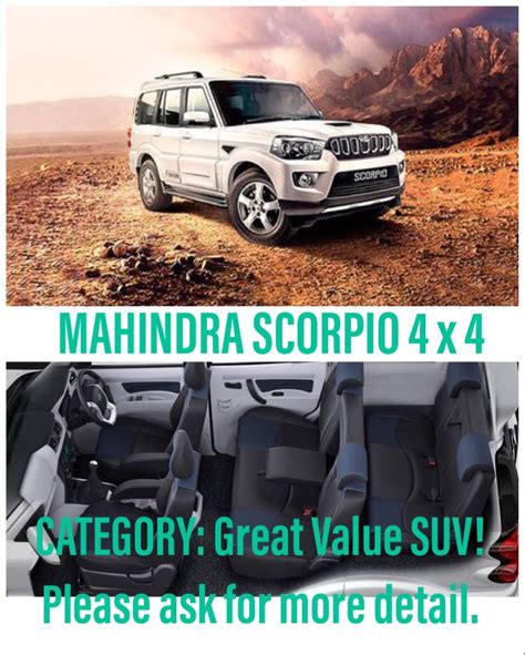 Mahindra Scorpio 4 X 4 SUV - Bikemandu