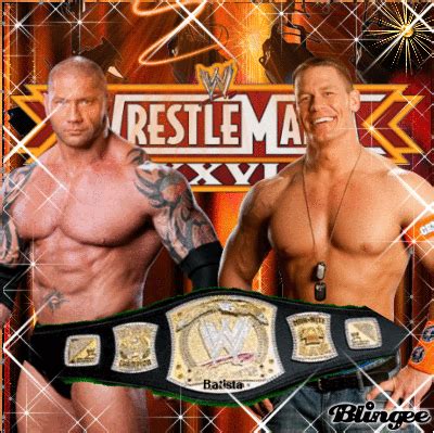 Batista Vs. John Cena WrestleMania XXVI WWE Championship Picture #126290738 | Blingee.com