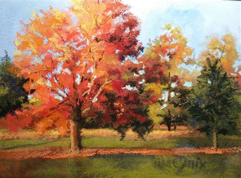 Watercolor Fall Trees at PaintingValley.com | Explore collection of ...