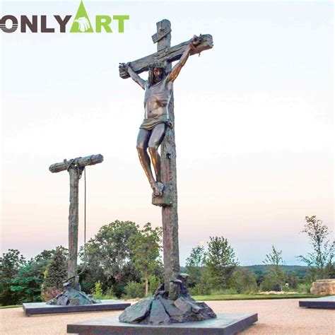 Jesus Crucifix Statue Bronze Jesus On Cross Sculpture | onlyart ...