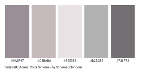 Sidewalk Stones Color Scheme » Gray » SchemeColor.com