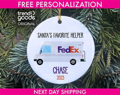 Fedex Worker Ornament, Fedex 2023 Ornament, the Real Santa Fedex ...