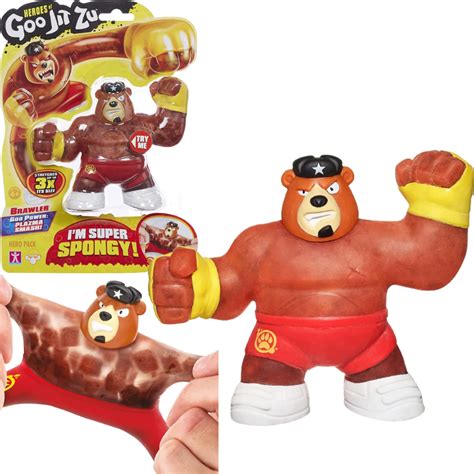 Buy Heroes of Goo Jit Zu - Single Spongy Bear Action Figure, Brawler, Multicolor (41031) Online ...