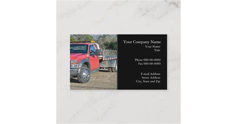 Towing Business Card | Zazzle