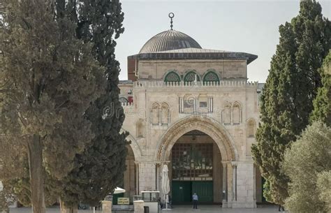 Al Aqsa Mosque from the Temple Mount in Jerusalem Stock Image - Image ...