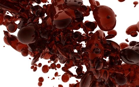 Download Blood Red White CGI 3D Abstract Artistic HD Wallpaper