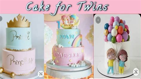 Twins birthday cake designs/unique birthday cake ideas for twins/latest cake designs - YouTube