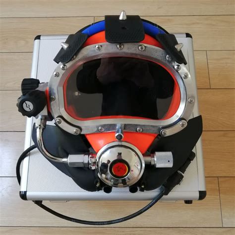 Underwater Commercial Dive Helmet Diver Diving Umbilical Video Communication Equipment - Diving ...