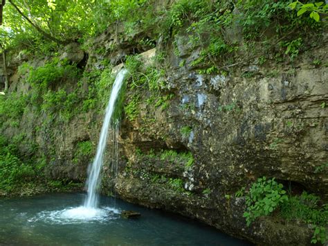 Natural Spring Waterfall at Falling Spring Mill in the Ozarks | Missouri Ozarks | Pinterest ...