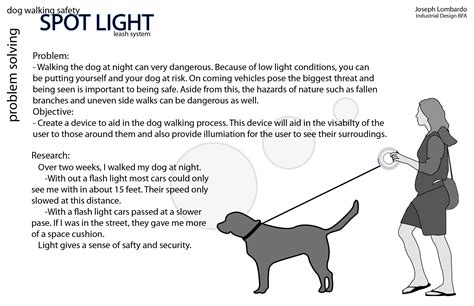 dog walking safety by Joseph Lombardo at Coroflot.com