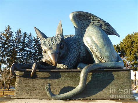 Gryphon Statue - University of Guelph 50th Anniversary Mascot Photograph by Lingfai Leung - Fine ...