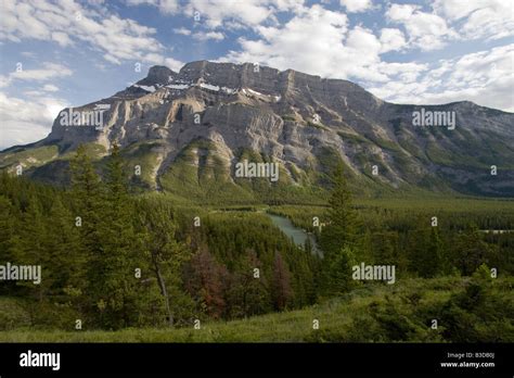 Mount Rundle in Banff National Park Stock Photo - Alamy