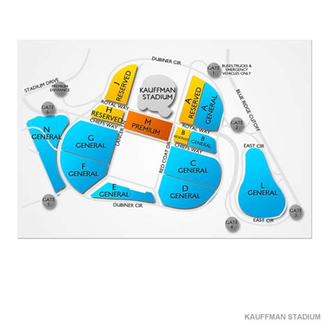 Kauffman Stadium Parking - Kauffman Stadium Parking Map | Vivid Seats