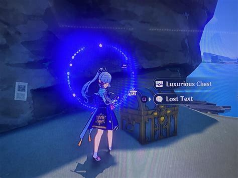 Random luxurious chest on island near Fort Mumei( sorry about the bad quality) : GenshinImpactTips